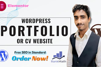 do wordpress website for portfolio or CV