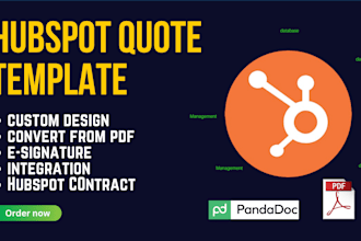 design custom hubspot CRM quote templates with hubspot integration