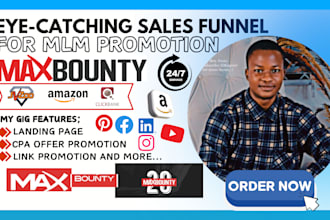 maxbounty clickbank CPA affiliate marketing referral link promotion landing page