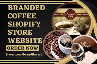 design private label coffee store coffee website brand coffee dropshipping store