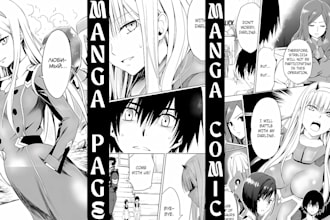 draw manga character, manga page, japanese manga storyboard, manga comic art