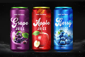 do modern custom packaging design, label, box, pouch