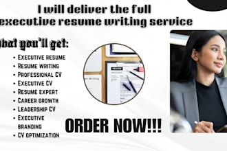deliver the full executive resume writing service