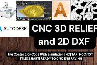 any cnc 2d and 3d wood design
