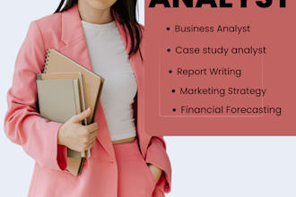 create business plan, marketing strategy and financial analysis