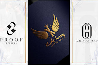 create modern luxury fashion and clothing brand logo design