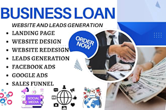 design business loan website accounting website insurance website mca loan leads