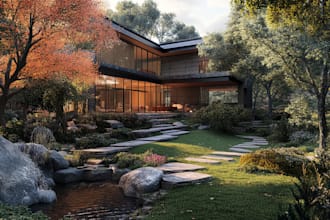 do a landscape design, garden design and pool design