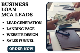 generate business loan leads mca leads business loan mca landing page website