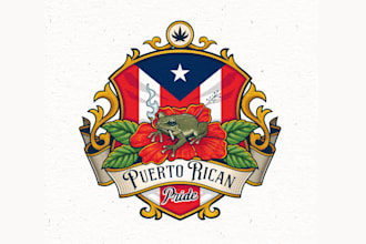 design puerto ric an pride logo