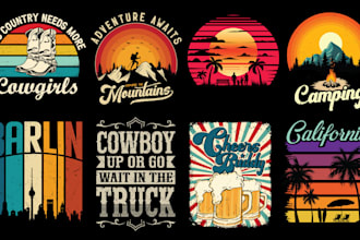 design unique retro vintage t shirt and trendy summer t shirt