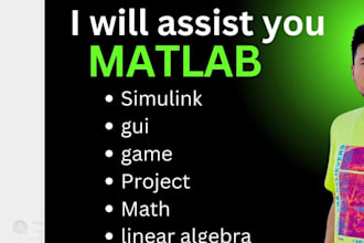 do matlab programming, simulink, image, signal processing