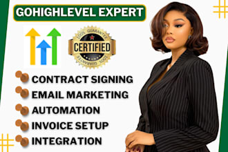 gohighlevel invoice automation contract signing payment lead capture workflows