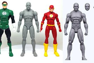 custom 3d action figure model articulated action figure model for 3d printing