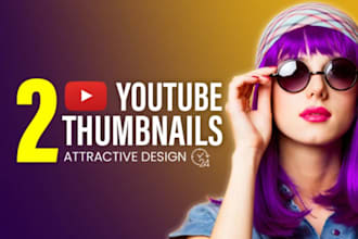 design amazing youtube thumbnail
