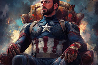 draw comic book illustration superhero cartoon character
