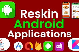 reskin redesign modify android apps in android studio java kotlin