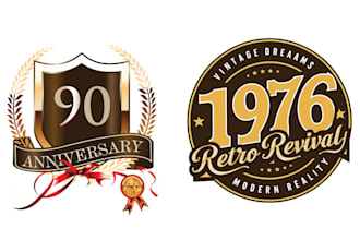 make hand drawn event anniversary logo
