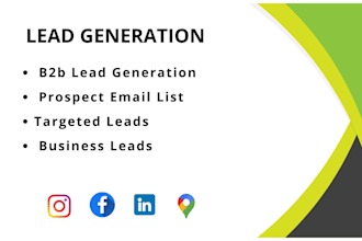do targeted b2b lead generation cold calling and prospect email list build