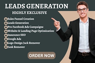 generate leads generation plumbing facebook ads leads funnel seo home cleaning