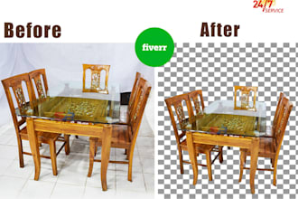 cut out images remove background professionally in 24 h
