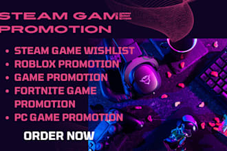 promote your steam game and increase your visibility and wishlist
