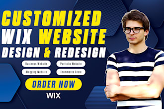 create custom wix website design and redesign wix website