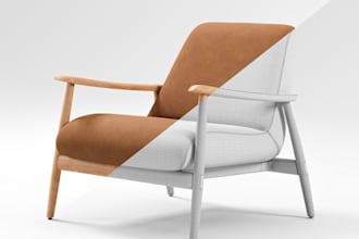 visualize and model 3d furniture, furniture modeling