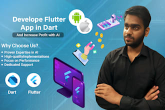 build a flutter mobile app with clean UI for android and ios