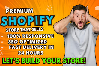 create a shopify dropshipping store, SEO ecommerce site, one product store