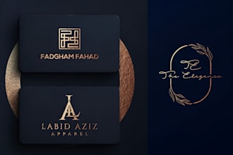 make a luxury minimalist business logo for your brand