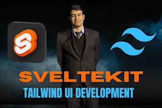 develop responsive ui with tailwind in sveltekit and svelte