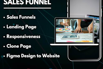 create landing pages, sales funnels, clone page, wordpress, ghl, and systeme