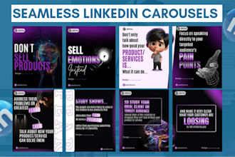 create engaging instagram and linkedin carousel post