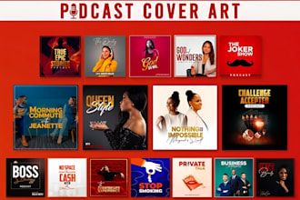 design podcast cover art and itunes podcast logo professionally