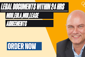 write non disclouser nda, mou and eula agreements