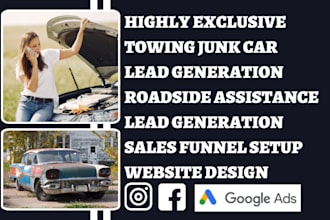 towing leads junk car leads roadside assistance leads towing leads junk car lead