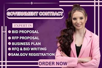 write your rfp, rfq, rfi, bid proposal or government contract
