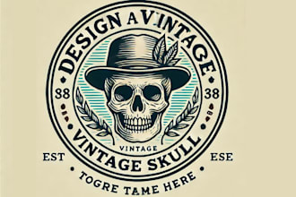 make high quality skull logo for you with new concept