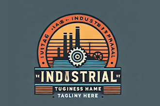 create a vintage industrial bootcamp logo
