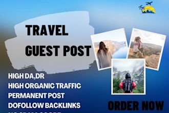 publish travel guide tips article with SEO backlinks via guest posting service