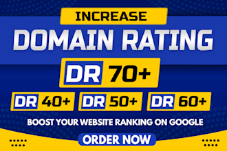 increase ahrefs domain rating DR using white hat SEO backlinks link building