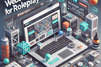 design and develop websites for roleplay servers
