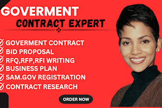 prepare winning bid proposal, respond to rfp, rfq, contract research and grant