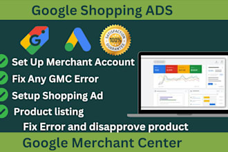 optimize and manage google shopping ads and merchant center