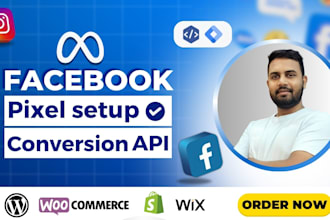 set up fb pixel, conversion API, server side tracking, remarketing for ROI