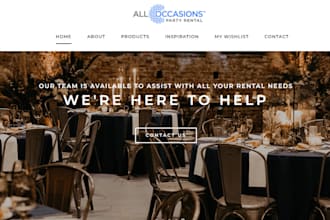 create party rental website, raffle website and raffle competition website