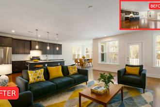 create realistic virtual staging for your real estate photos