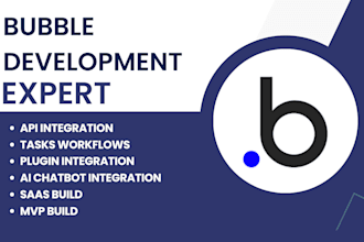 bubble io developer bubble mvp bubble saas bubble native bubble plugin