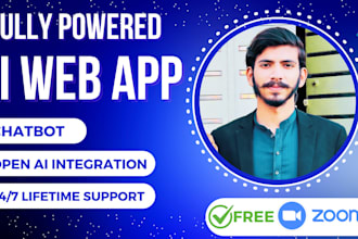 make custom ai saas website, ai website or ai chatbot integrated with openai gpt